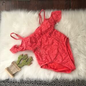 Reaction Kenneth Cole Coral Lace One Piece NWT